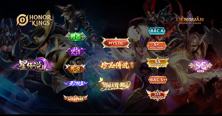 doi chieu bac skin lien quan mobile va vuong gia vinh dieu - Aovbuilds