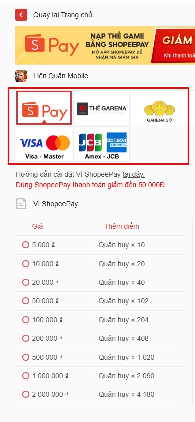 Hướng dẫn nạp Quân Huy Liên Quân Nhanh và Rẻ nhất 2025 - Aovbuilds 8 - Aovbuilds