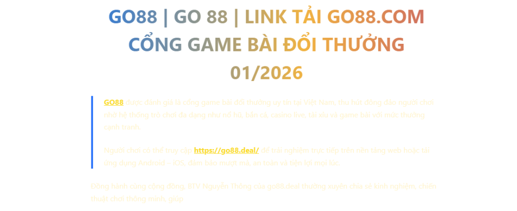 Phân tích nền tảng Go88 2026: Bài học về UI/UX và Kiến trúc Server cho Web Game - Aovbuilds image 102 - Aovbuilds